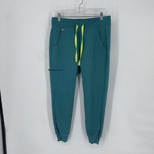 Figs Pants Women’s small S teal medical scrubs nurse doctor joggers zamora